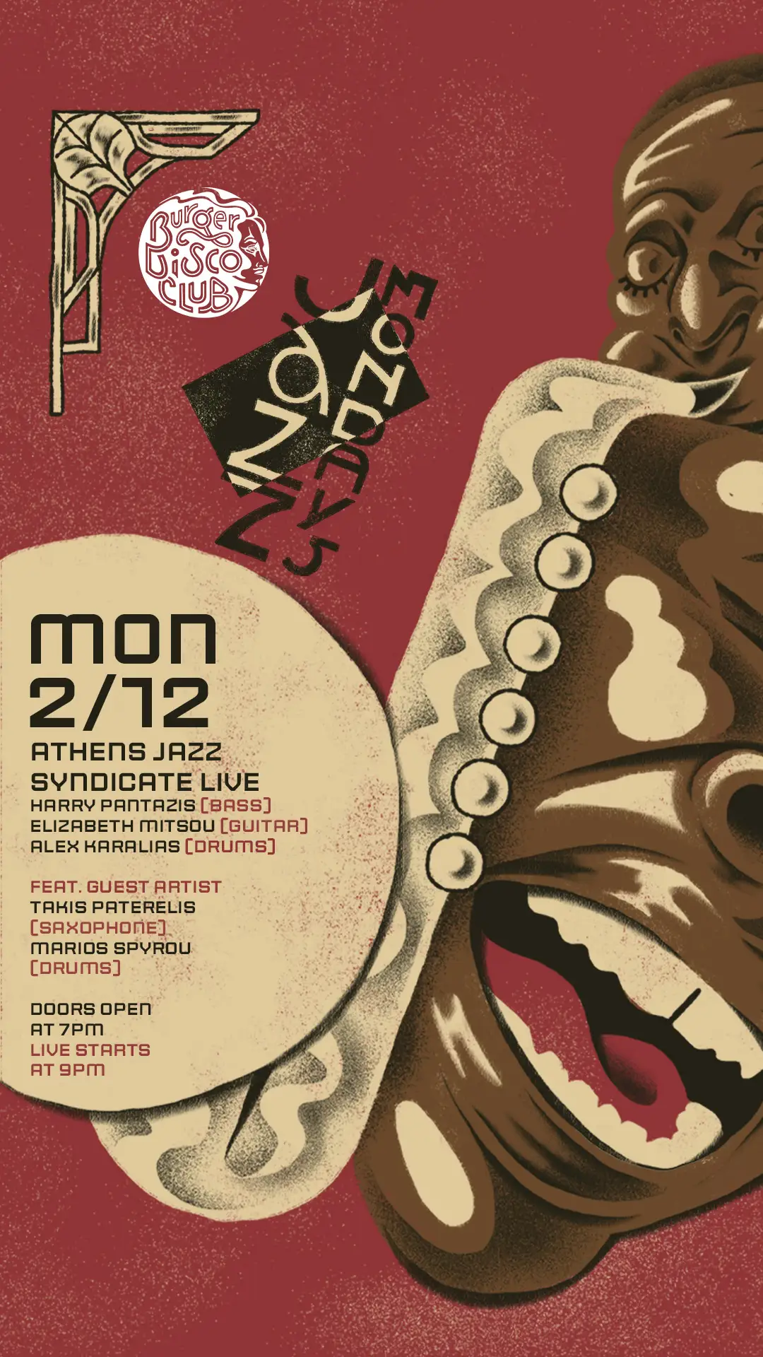 JAZZ MONDAYS with THE ATHENS JAZZ SYNDICATE